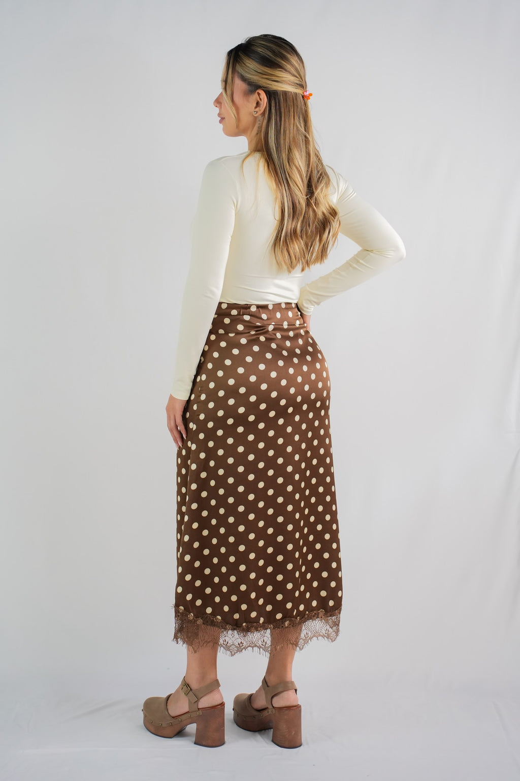Amelia Cacau Polka-Dot Skirt