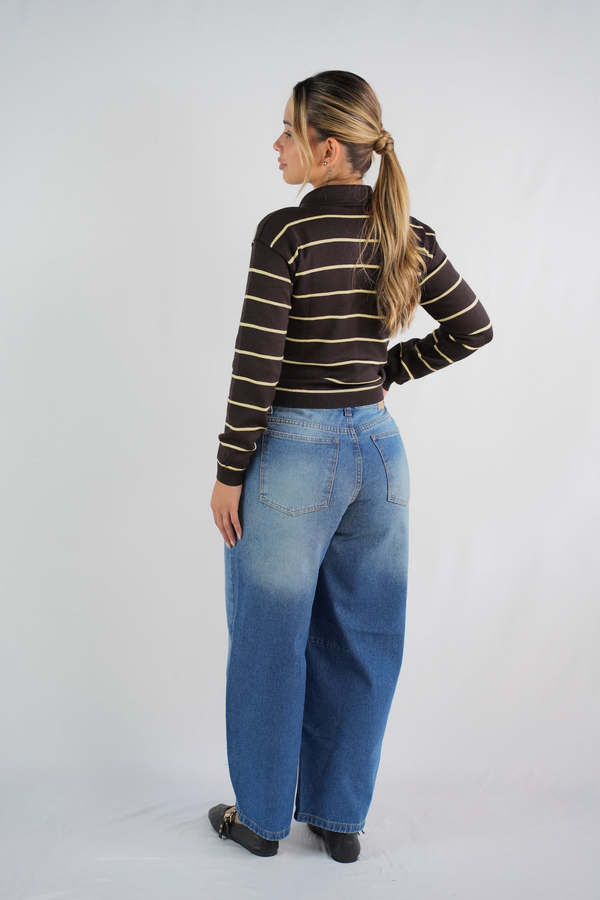 Courtside Stripe Knit Top