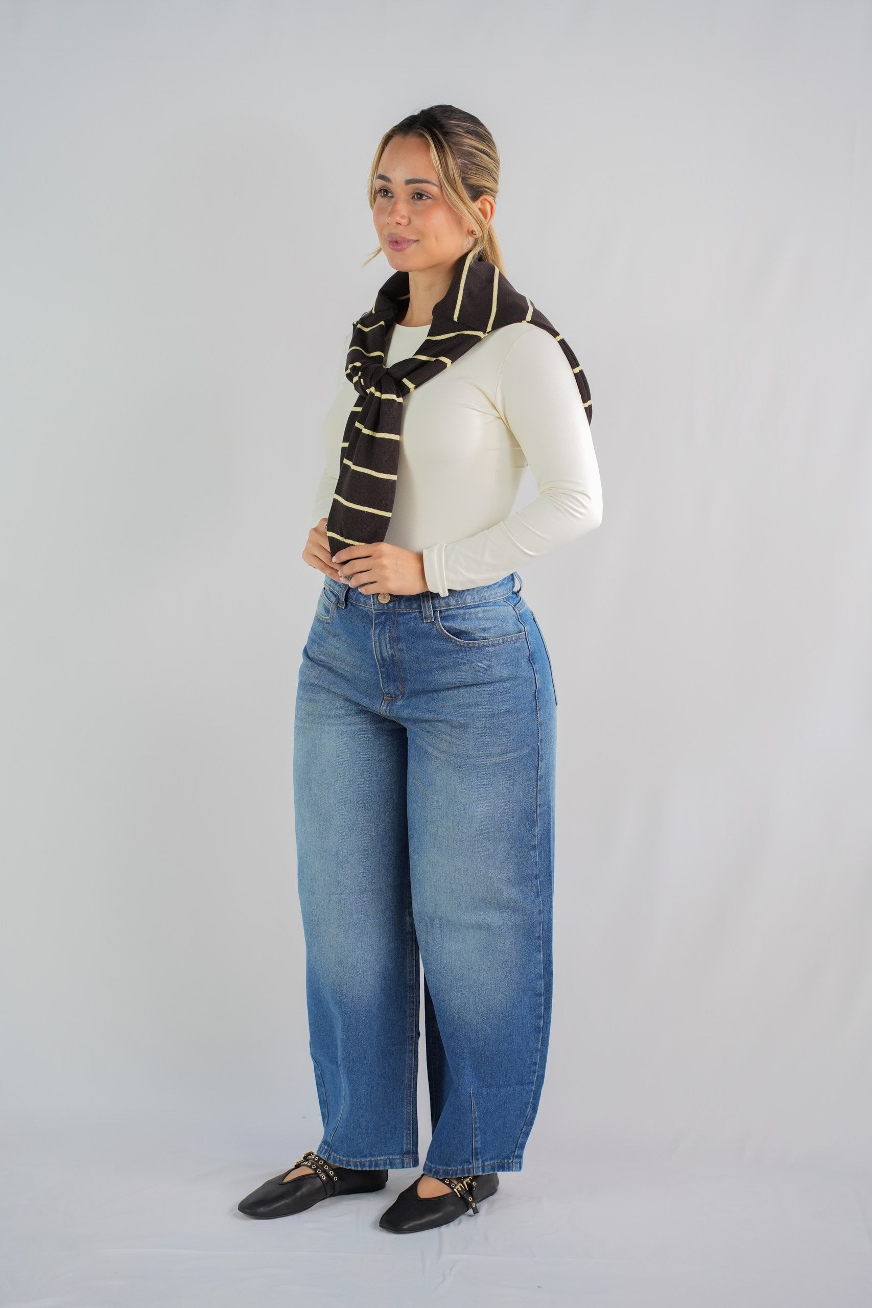 Courtside Stripe Knit Top