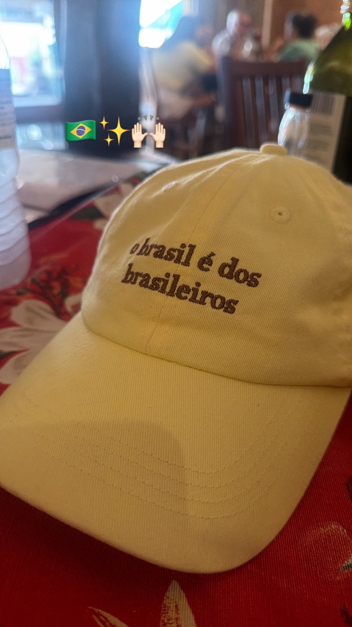 Brasil é dos Brasileiros Embroidered Cap